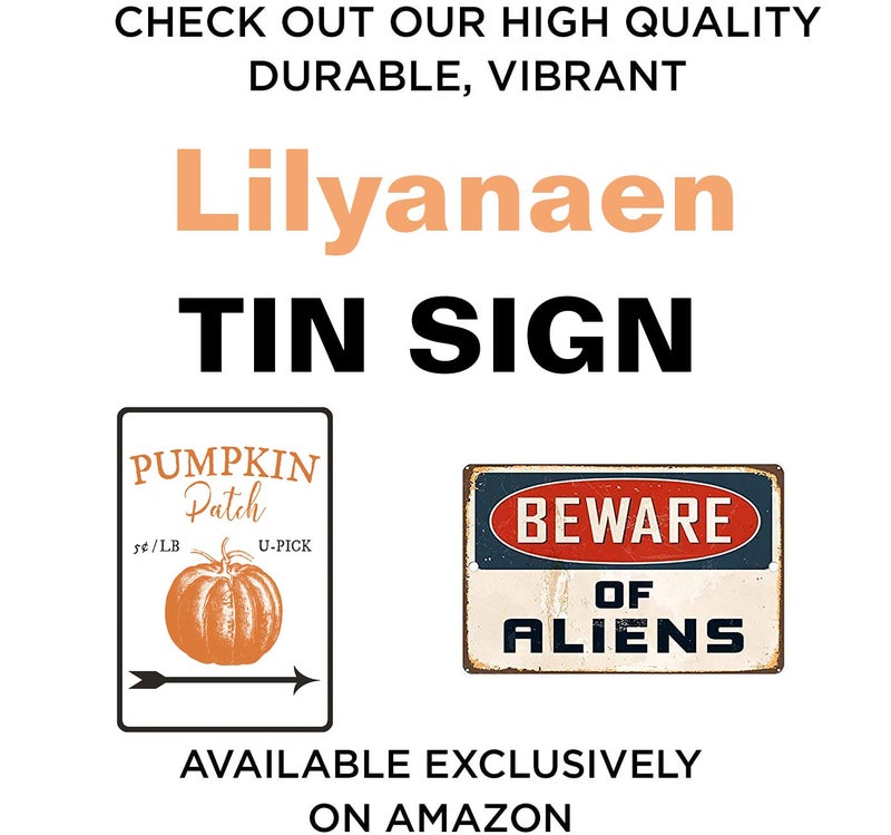 Mvgges New Metal Sign Aluminum Sign Beware of Aliens Decorative for Outdoor & Indoor 12" x 8" - Image 2